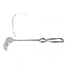 Israel Retractor 5 Blunt Prongs Stainless Steel, 25.5 cm - 10" Blade Size 45 x 50 mm